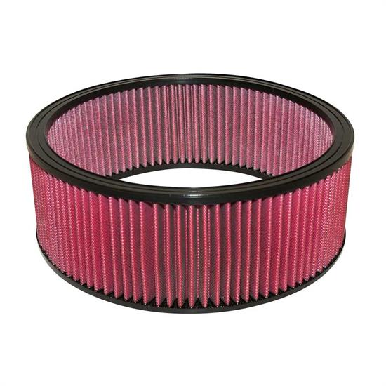Airaid 800-307 SynthaFlow Air Filter, Red, 5in Tall, Round Straight
