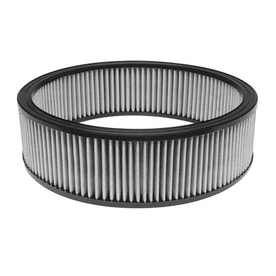 Airaid 800-377TD Racing Air Filter, White, 4in Tall, Round Straight