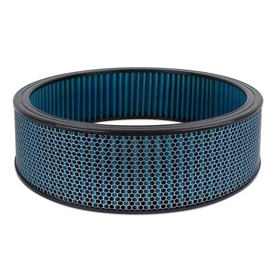 Airaid 800-419 SynthaFlow Air Filter, Blue, 4in Tall, Round Straight