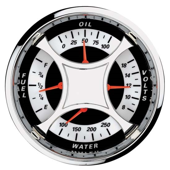 Auto Meter 1110 MCX Air-Core Quad Gauge, 5 Inch