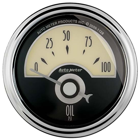 Auto Meter 1126 Cruiser AD Air-Core Oil Pressure Gauge, 2-1/16 Inch