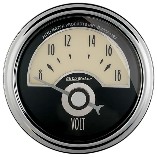 Auto Meter 1191 Cruiser AD Air-Core Voltmeter Gauge, 2-1/16 Inch