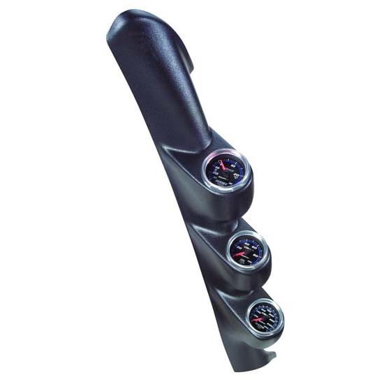 Auto Meter 12123 Triple Gauge Full Pillar, 2003-04 Mustang, 2-1/16 In.