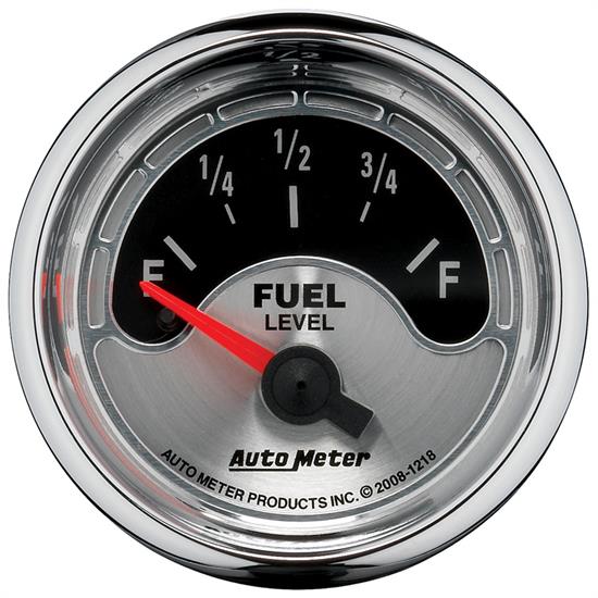 Auto Meter 1218 American Muscle Fuel Level Gauge, 2-1/16, 16/158 Ohm,