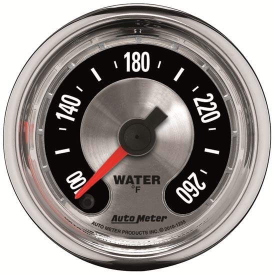 Auto Meter 1255 American Muscle Digital Stepper Motor Water Temp Gauge