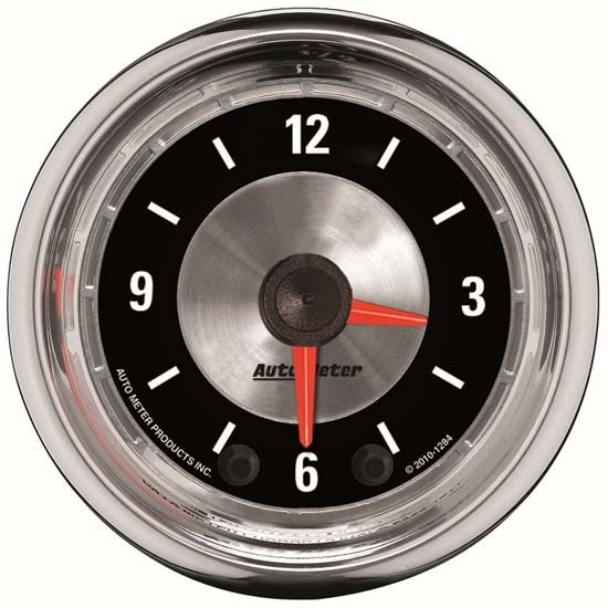 Auto Meter 1284 American Muscle Digital Stepper Motor Clock Gauge