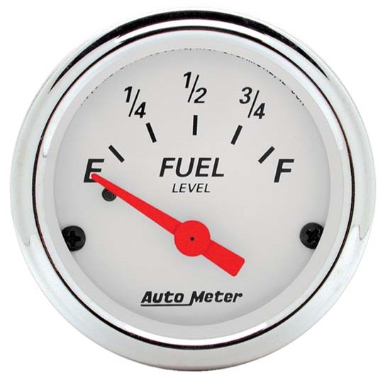 Auto Meter 1315 Arctic White Air-Core Fuel Level Gauge