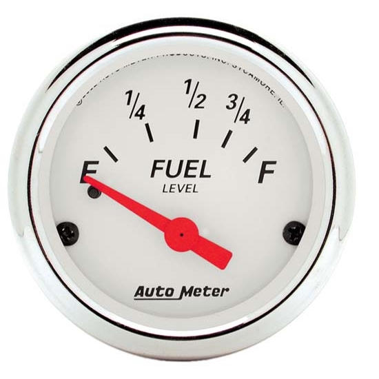 Auto Meter 1316 Arctic White Air-Core Fuel Level Gauge