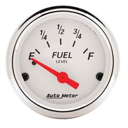 AutoMeter 1318 Arctic White Air-Core Fuel Level Gauge