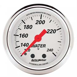 AutoMeter 1332 Arctic White Mechanical Water Temperature Gauge