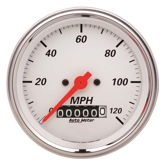 Auto Meter 1379 Arctic White Air-Core Speedometer Gauge