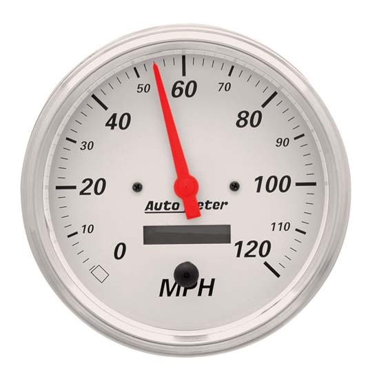 Auto Meter 1389 Arctic White Air-Core Speedometer Gauge