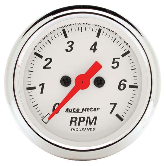 Auto Meter 1397 Arctic White Air-Core In-Dash Tachometer Gauge