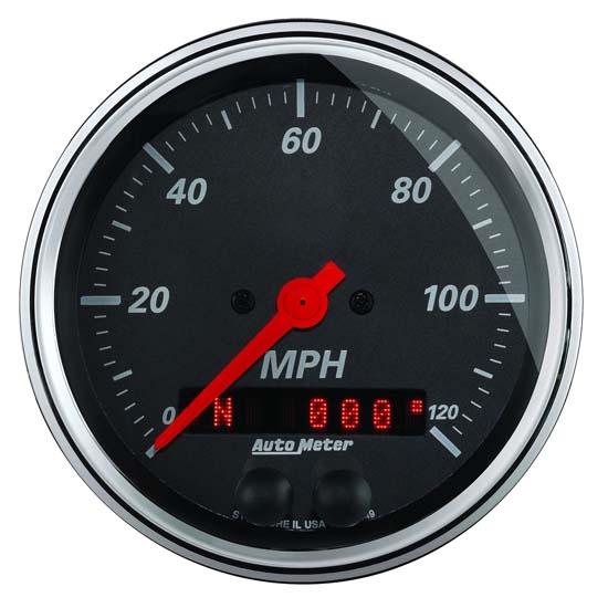 Auto Meter 1449 Designer Black Air-Core GPS Speedometer Gauge