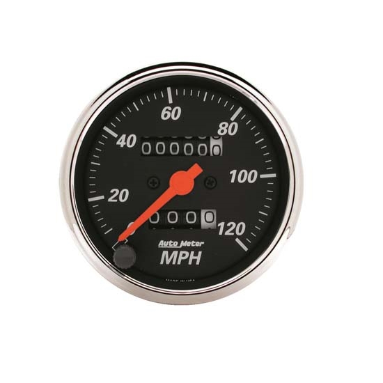 Auto Meter 1476 Designer Black Mechanical Speedometer Gauge