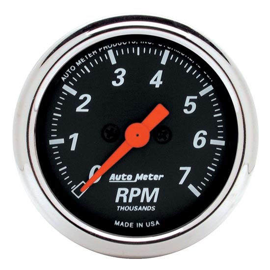 Auto Meter 1477 Designer Black Air-Core In-Dash Tachometer Gauge