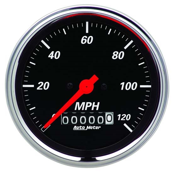 Auto Meter 1479 Designer Black Air-Core Speedometer Gauge, 3-3/8 Inch