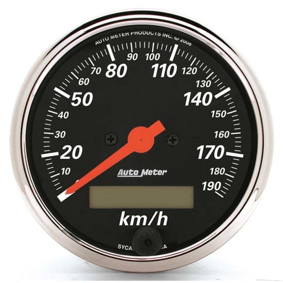 Auto Meter 1487-M Designer Black Air-Core Speedometer Gauge