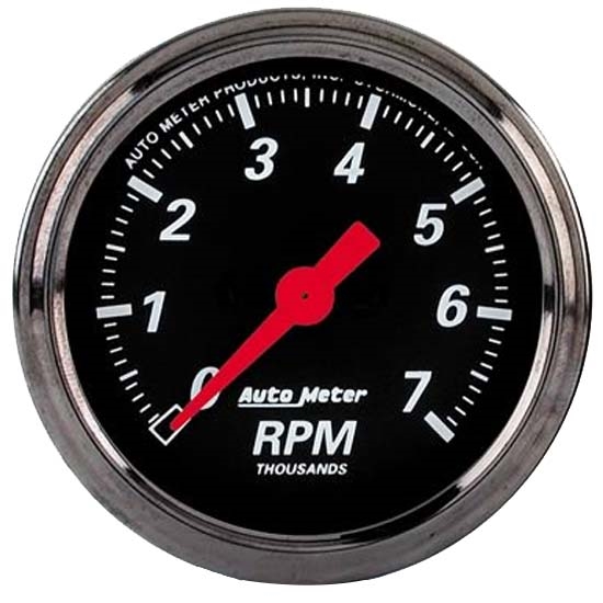 Auto Meter 1497 Designer Black Air-Core In-Dash Tachometer Gauge