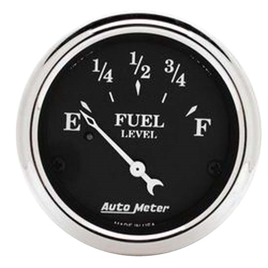 AutoMeter 1716 Old Tyme Black Air-Core Fuel Level Gauge, 2-1/16