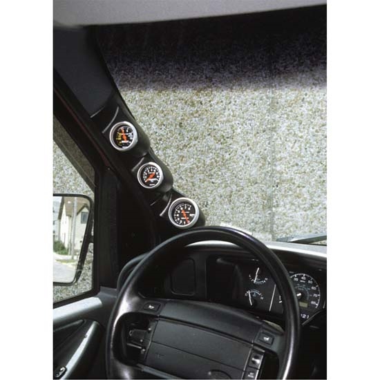 Auto Meter 17316 Triple Gauge Full Pillar, 92-02 Ford E Series, 2-1/16