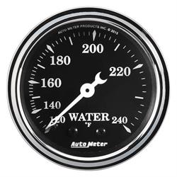 AutoMeter 1733 Old Tyme Black,2-1/16" Water Temp.,Mechanical