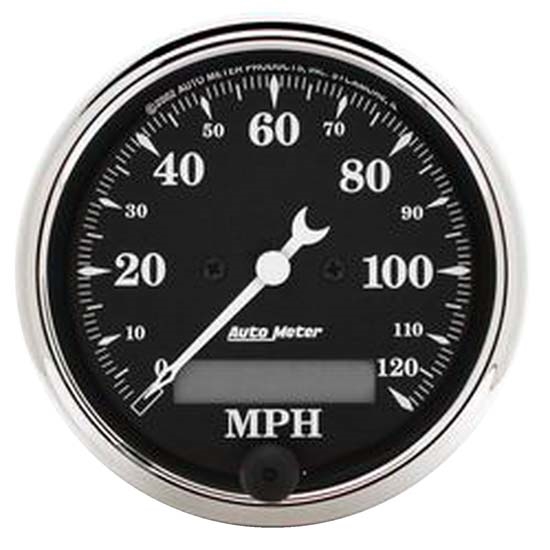 Auto Meter 1787 Old Tyme Black Air-Core Electric Speedometer, 3-1/8 In
