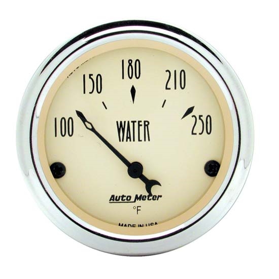 Auto Meter 1837 Antique Beige Air-Core Water Temperature Gauge