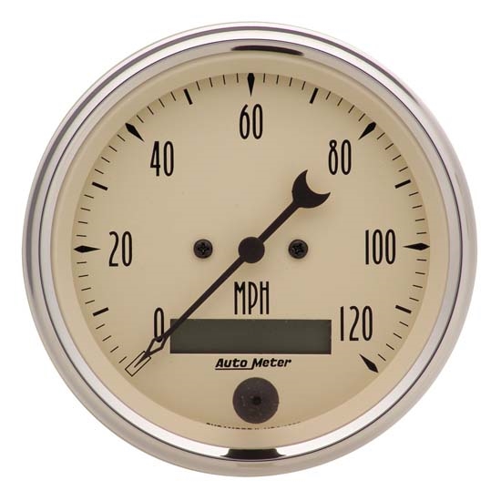 Auto Meter 1880 Antique Beige Air-Core Speedometer Gauge