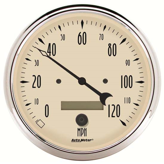 Auto Meter 1889 Antique Beige Air-Core Speedometer Gauge