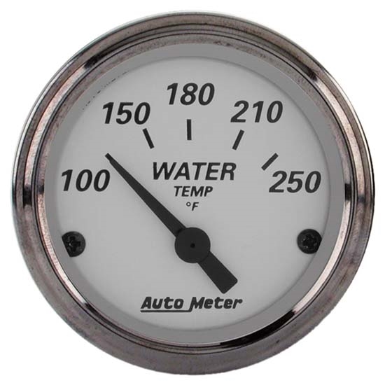 Auto Meter 1938 American Platinum Air-Core Water Temperature Gauge
