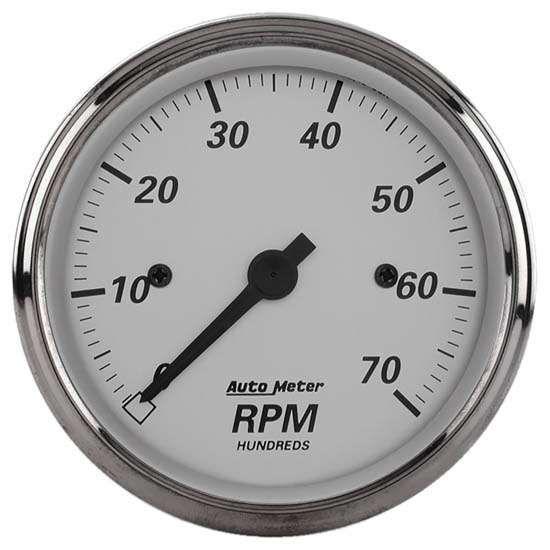 Auto Meter 1995 American Platinum Air-Core In-Dash Tachometer Gauge