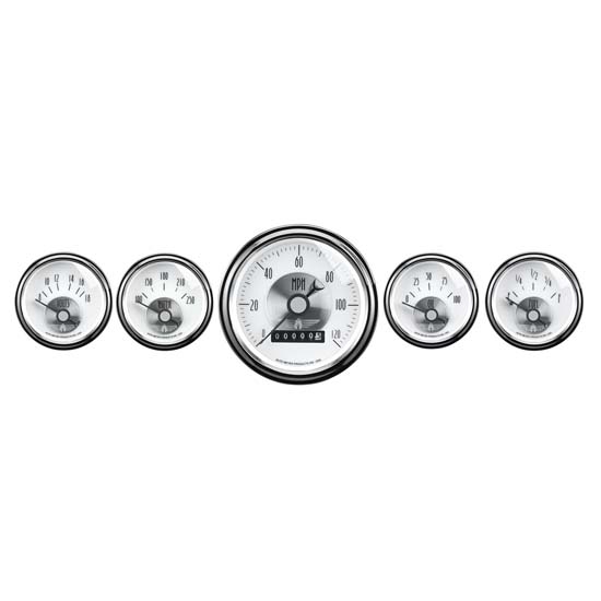 Auto Meter 2007 Prestige Pearl 5 Piece Gauge Set