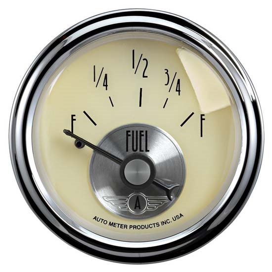 AutoMeter 2013 Prestige Antique Ivory Air-Core Fuel Level Gauge