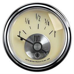 AutoMeter 2013 Prestige Antique Ivory Air-Core Fuel Level Gauge