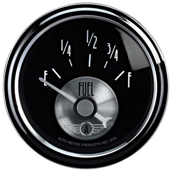 Auto Meter 2014 Prestige Black Diamond Air-Core Fuel Level Gauge