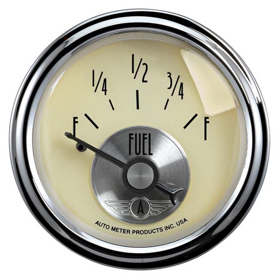 Auto Meter 2017 Prestige Antique Ivory Air-Core Fuel Level Gauge