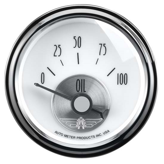 Auto Meter 2026 Prestige Pearl Air-Core Electric Oil Pressure Gauge