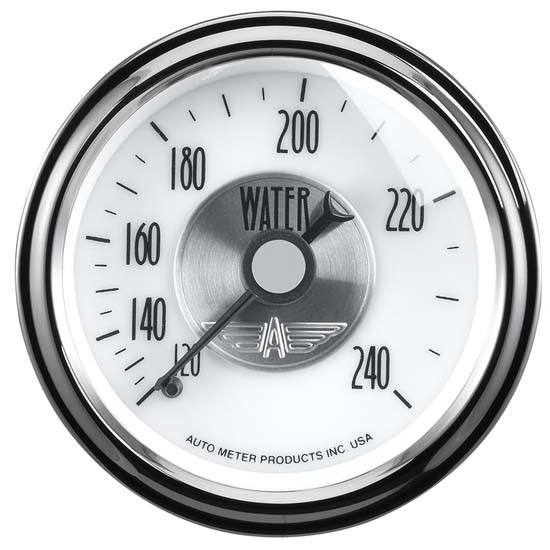 Auto Meter 2031 Prestige Pearl Mechanical Water Temperature Gauge