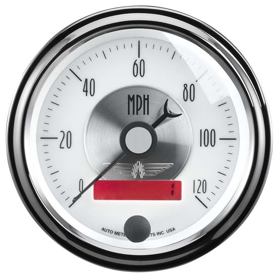 Auto Meter 2084 Prestige Pearl Air-Core Speedometer, 3-3/8 Inch