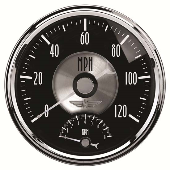 Auto Meter 2091 Prestige Black Diamond Air-Core Tach/Speedometer Gauge