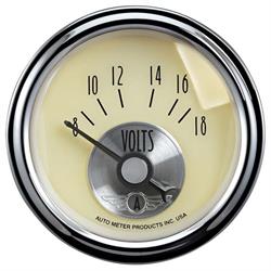AutoMeter 2092 Prestige Antique Ivory Air-Core Voltmeter Gauge