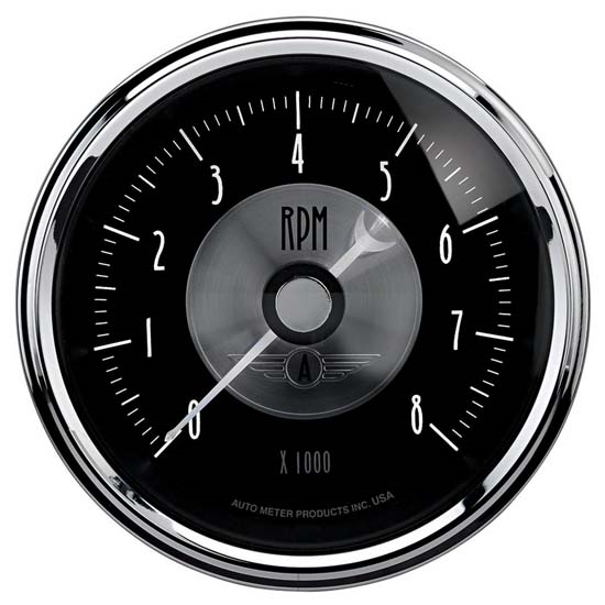 Auto Meter 2096 Prestige Black Diamond Air-Core In-Dash Tachometer