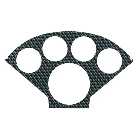 Auto Meter 2122 Carbon Fiber-Look Gauge Faceplate, 1955-56 Chevy Dash