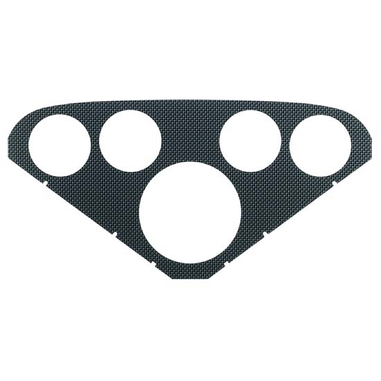 Auto Meter 2125 Carbon Fiber-Look Gauge Faceplate, 1955-59 Chevy Truck