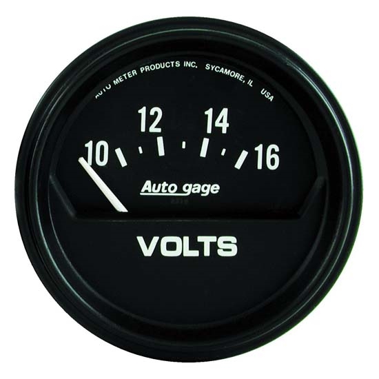 Auto Meter 2319 Auto Gage Air-Core Voltmeter Gauge, 2-5/8 Inch