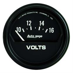 AutoMeter 2319 Auto Gage Air-Core Voltmeter Gauge, 2-5/8 Inch