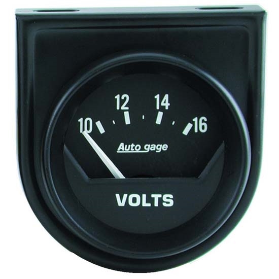Auto Meter 2362 Auto Gage Air-Core Voltmeter Gauge w/Panel, 2 Inch