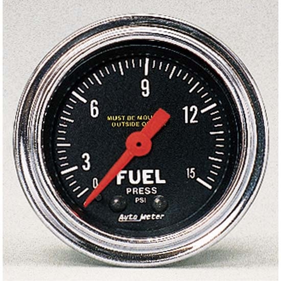 Auto Meter 2411 Traditional Chrome Mechanical Fuel Pressure Gauge