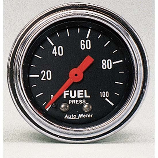 Auto Meter 2412 Traditional Chrome Mechanical Fuel Pressure Gauge